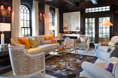 Inspiration for a transitional home design remodel in New York
