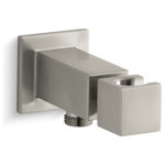 Kohler - Kohler Loure Wall-Mount Handshower Holder, Vibrant Brushed Nickel - The Loure handshower holder perfectly complements any contemporary bathroom design and works well with the Shift Square handshower to add functionality to the bathing space. With  wall mount installation, this holder brings your handshower conveniently close, allowing you to target water to specific areas of your body.