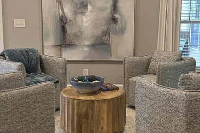 Living room - transitional living room idea in Charlotte