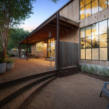 Side Yard Perspective with Contemporary Window Wall