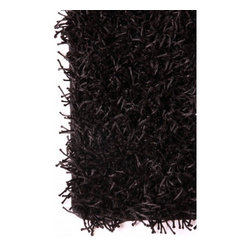 Black Fluffy Carpet - Rugs