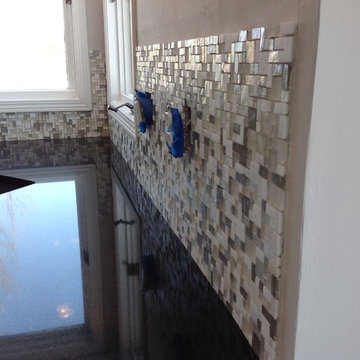 Random Modular Glass Back Splash