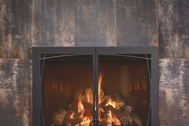 Mountain style home design photo in Boise