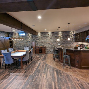 Home Bars featuring Faux Stone