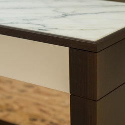 Fumed Eucalyptus Console - Console Tables