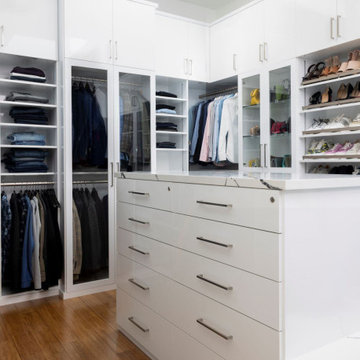 Luxurious Walk-in Closet with Island