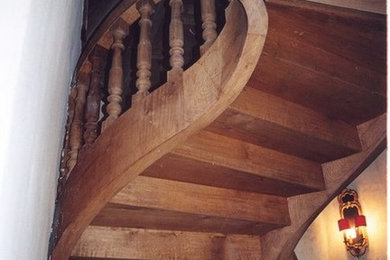 Idée de décoration pour un escalier.