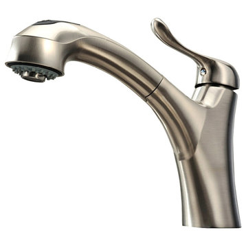 Jem Collection Single Hole and Lever Handle Faucet With A Pull Out Spray Head