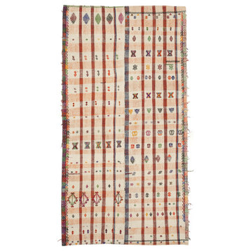 Rug N Carpet - Hand-knotted Oriental 4' 10'' x 9' 2'' One-of-a-Kind Kilim Rug