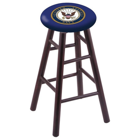 U.S. Navy Bar Stool, Dark Cherry