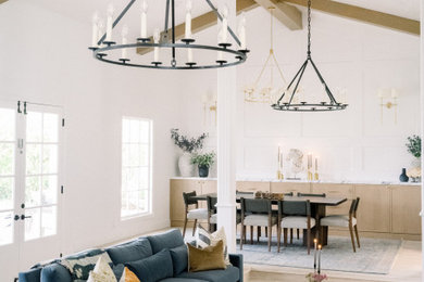 Inspiration for a transitional living room remodel in Los Angeles