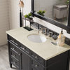 Brittany 48" Single Vanity Black Onyx, Cabinet Only (Top Not Included)