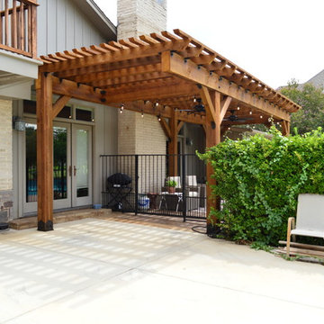 Farmer's Branch, TX, Custom Patio and Pergola