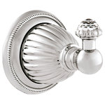 Bronces Mestre - Artica Swarovski robe hook . Towel hook. Luxury bath fixtures, Polished Chrome - Regency Style is a refined interpretation of French art and architecture from the XIV century that incorporates an aesthetic of harmony and elegance of artistic and decorative pieces.