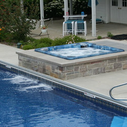 Hot Tubs in Stone Surround- 2008 APSP Midwest Gold Award - Products