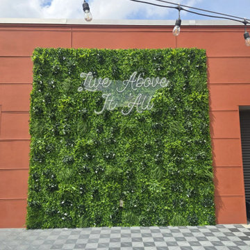 Luxury White Oasis Installation for Daytime and Nighttime