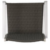 GDF Studio 3-Piece Capral Outdoor Gray Wicker Bar With Glass Table Top Set