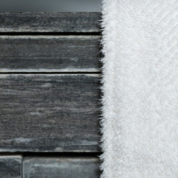 Private Wellness Oase im Stil der Therme Vals komplett aus Valser Quarzit