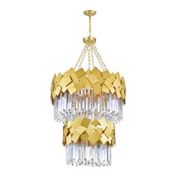 CWI Lighting - 10 Light Down Chandelier With Medallion Gold Finish - Chandeliers