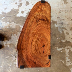 Blue Gum with blackened steel - Side Tables And End Tables