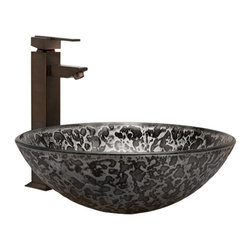 Mercury Tempered Glass Vessel Sink - Bathroom Sinks