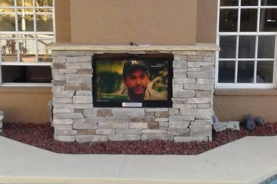 Outdoor tv mounting
