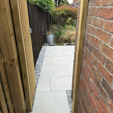 Paved Side Path With Shingle Margins to a Rear Gate