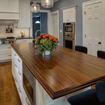 Glen Ellyn, IL - Traditional - Sapele Mahogany Wood Countertop