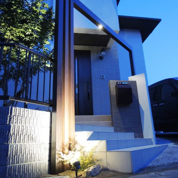 コンパクトでも魅せた　サコヤマエクステリア　SAKOYAMA EXTERIOR　山口県Ｆ様邸