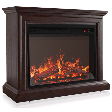 1400W Indoor Fireplace Heater With Remote