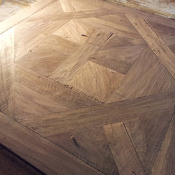 Walnut Bordeaux Pattern- Custom Hand-scraped - Hardwood Flooring