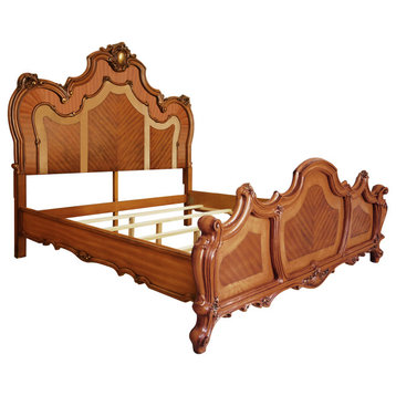 ACME Picardy California King Bed in Honey Oak Finish
