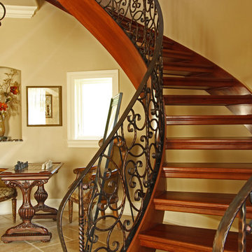HOME TOUR - Gorgeous Mediterranean with Curving Staircase