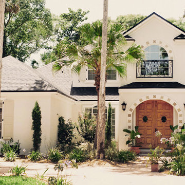 Florida Beach House Remodel with Woven Wood Shades