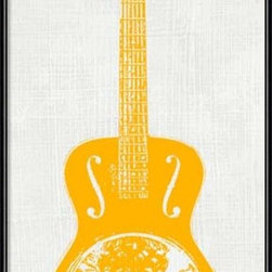 "Guitar Collector IV" by Kevin Inge Framed Art Print - Paintings