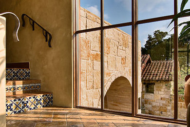 Inspiration for a mediterranean staircase remodel in Austin