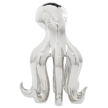 Glam Silver Porcelain Ceramic Sculpture 57168