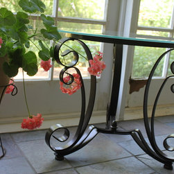 Custom Etched Glass - Side Tables And End Tables