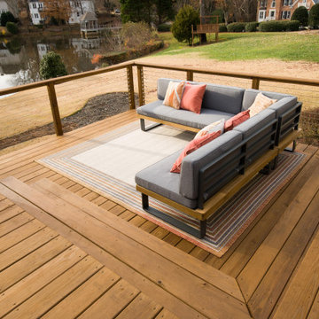 Modern Open Porch and Deck