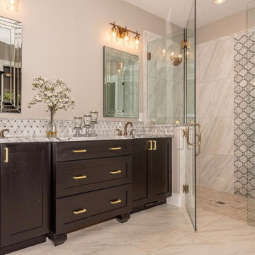 Wellborn Cabinets with Splendor White Granite