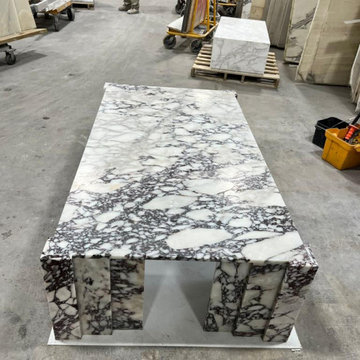 Custom Made Calacatta Viola Coffee Table