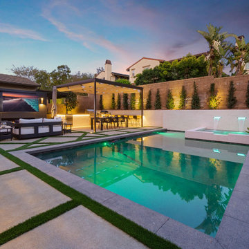 Breathtaking Modern Backyard Pool Remodel - Irvine, CA