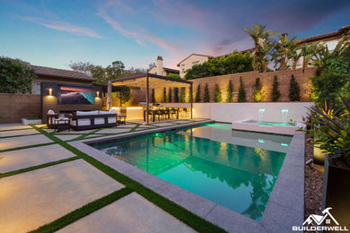 Pool - modern pool idea in Orange County