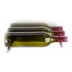 Wine Wall |  Nek-Rite 3 Deep - 12 Bottle Set (Brushed) - Wine Racks