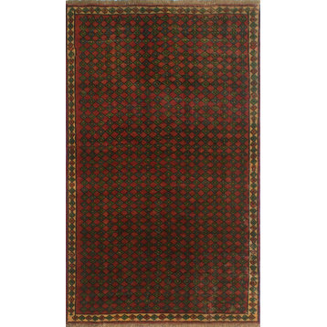 Semi Antique Walcot Rusty-Red/Green Rug, 3'1x4'10