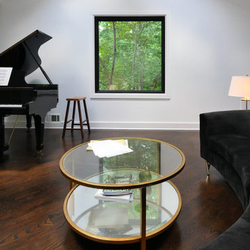 Black Picture Window in Marvelous Living Room - Renewal by Andersen Georgia