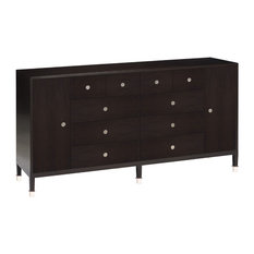 Large Dressers Houzz Monroe Modern Clic Art Deco Espresso Large Dresser Dressers