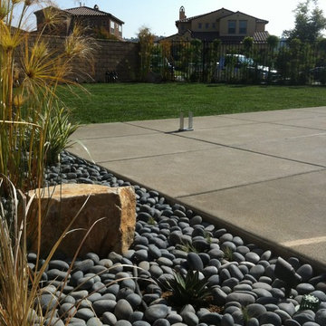 Fiberon Deck and Exposed aggregate concrete