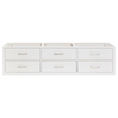 Ariel Hutton 72" Sinks Bath Vanity Base, White