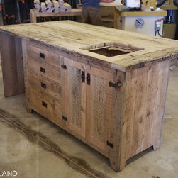 Reclaimed Wood Islands - Desks And Hutches